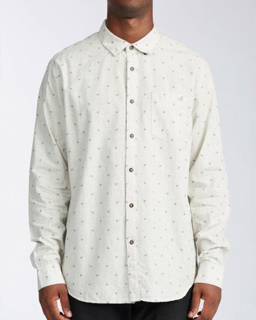 Shirts * | Billabong All Day Jacquard Long Sleeve Shirt Black