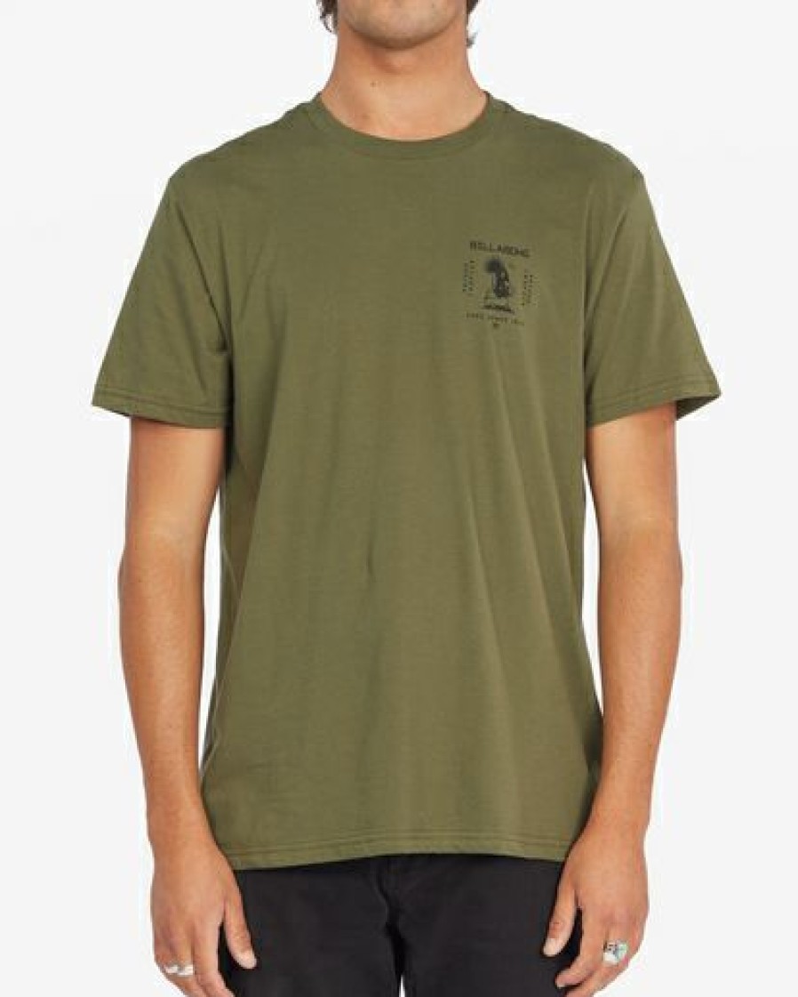 Tees * | Billabong Psyco Tropics Military Military (Mil)