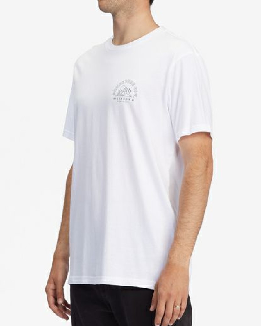 Clothing * | Billabong A/Div Compass Organic Short Sleeve T-Shirt White White (Wht)