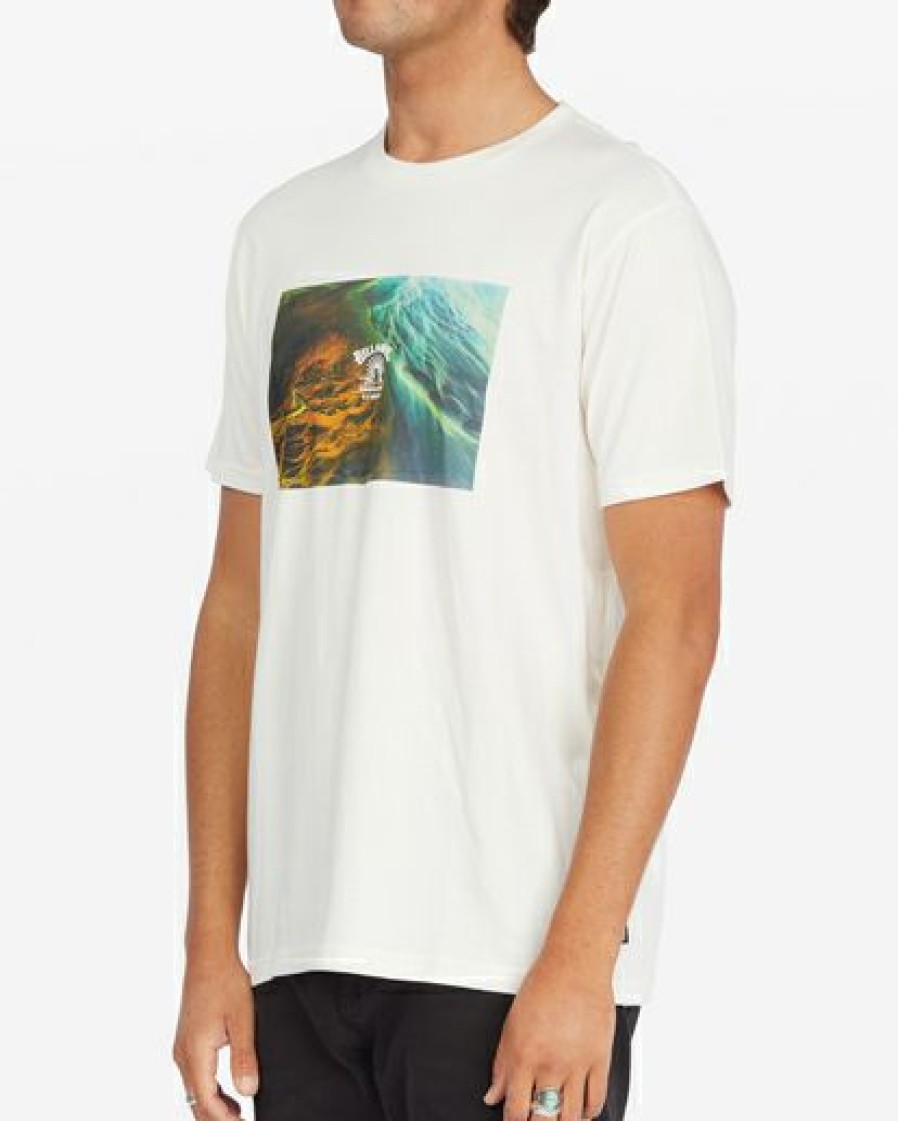 Chris Burkard X Adventure Division * | Billabong A/Div Glacier Runoff Short Sleeve T-Shirt Snow Snow (Sno)