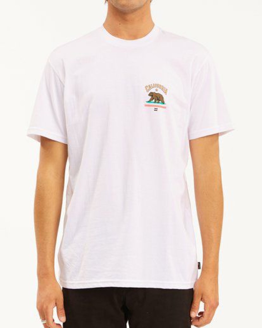 Tees * | Billabong Arch California Short Sleeve T-Shirt White