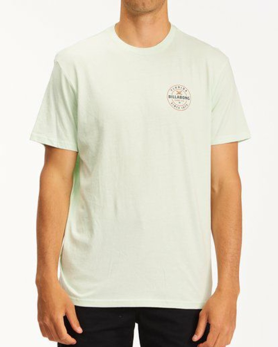 Tees * | Billabong Basis Florida Short Sleeve T-Shirt Seaglass Seaglass (Sgl)