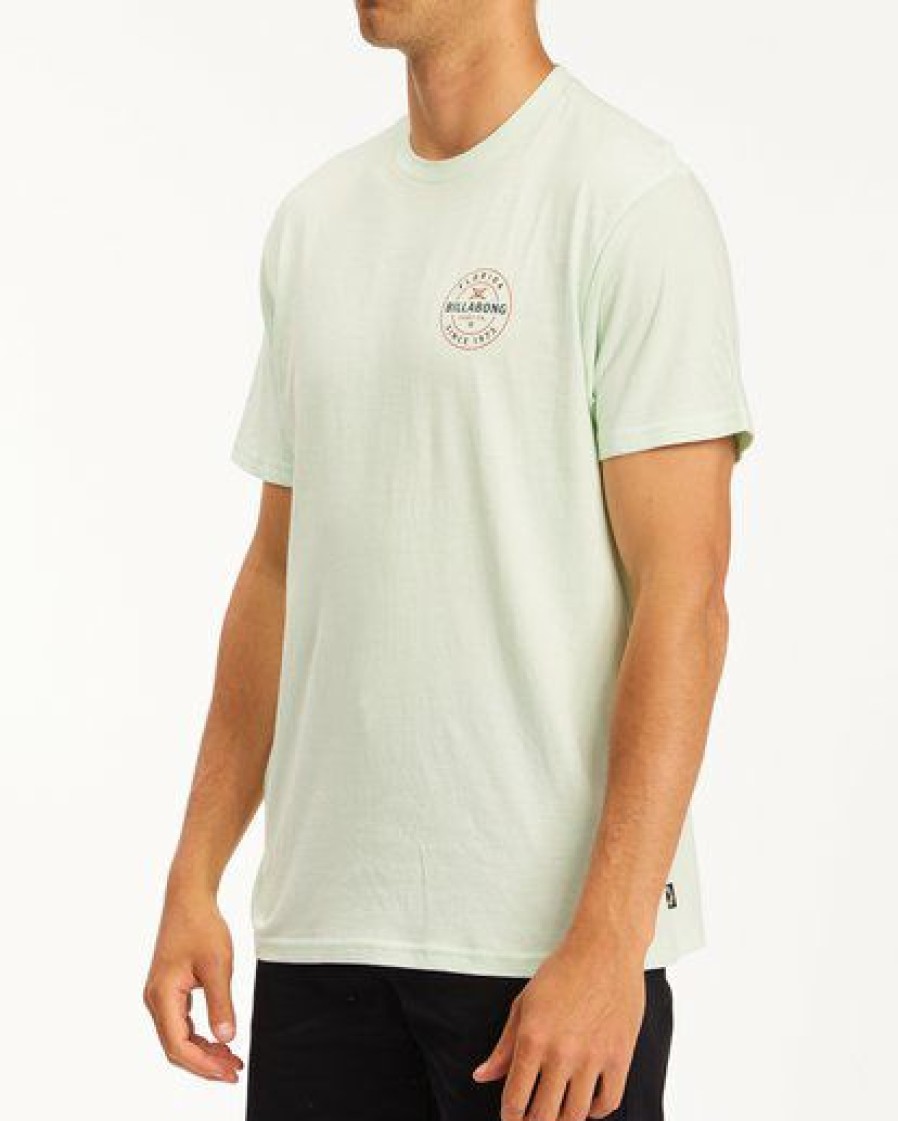 Tees * | Billabong Basis Florida Short Sleeve T-Shirt Seaglass Seaglass (Sgl)