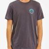 Tees * | Billabong Rocker Wave Washed Short Sleeve T-Shirt Char Char (Crc)