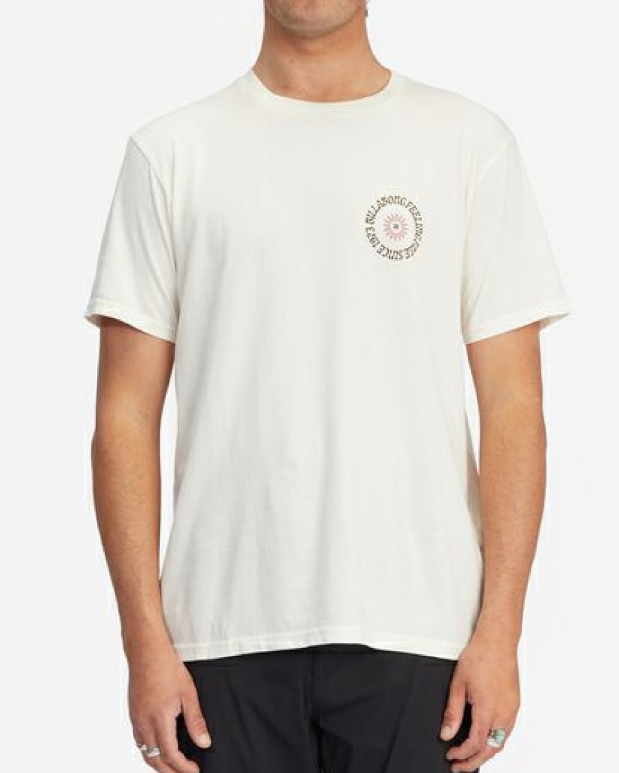 Clothing * | Billabong Worshipper Wave Washed Short Sleeve T-Shirt Off White