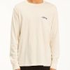 Tees * | Billabong Peak Wave Washed Long Sleeve T-Shirt Off White Off White (Ofw)