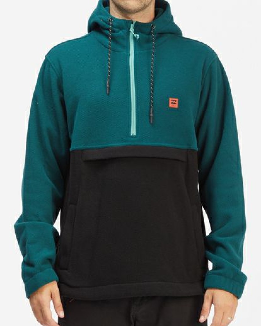 Hoodies & Fleece * | Billabong A/Div Boundary Pullover Hoodie Dark Seagreen