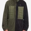 Fleece * | Billabong A/Div Glacier Offcut Mock Neck Zip-Up Jacket Dark Olive Dark Olive (Dko)