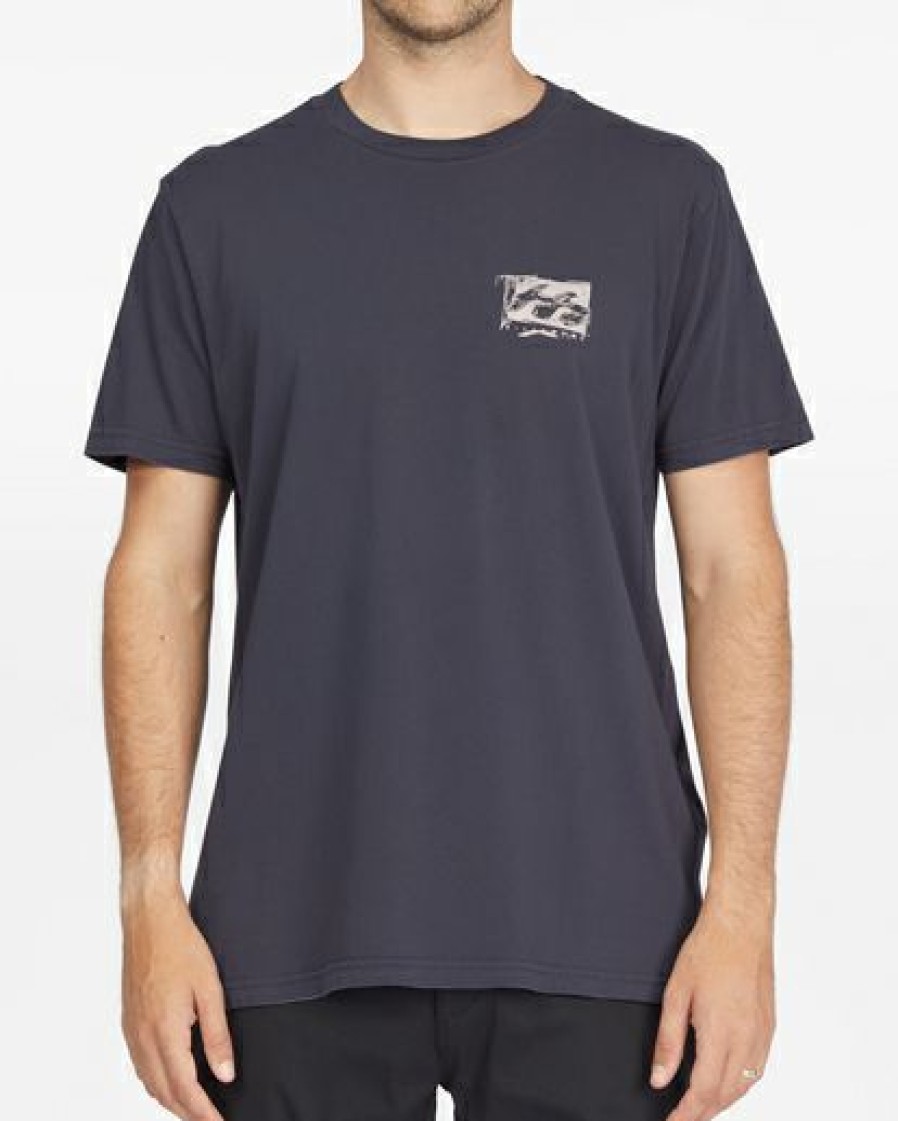 Tees * | Billabong Progression Wave Washed Short Sleeve T-Shirt Washed Black Washed Black (Waa)