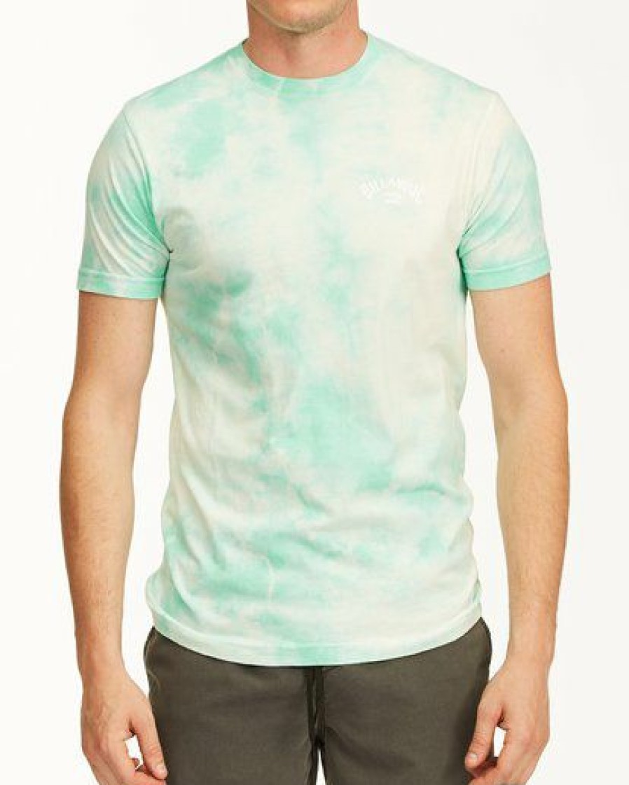 Tees * | Billabong Tie Dye Arch Short Sleeve Tee Mint