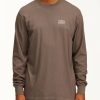 Tees * | Billabong Eternal Sunshine Long Sleeve Wave Washed T-Shirt Char Char (Crc)