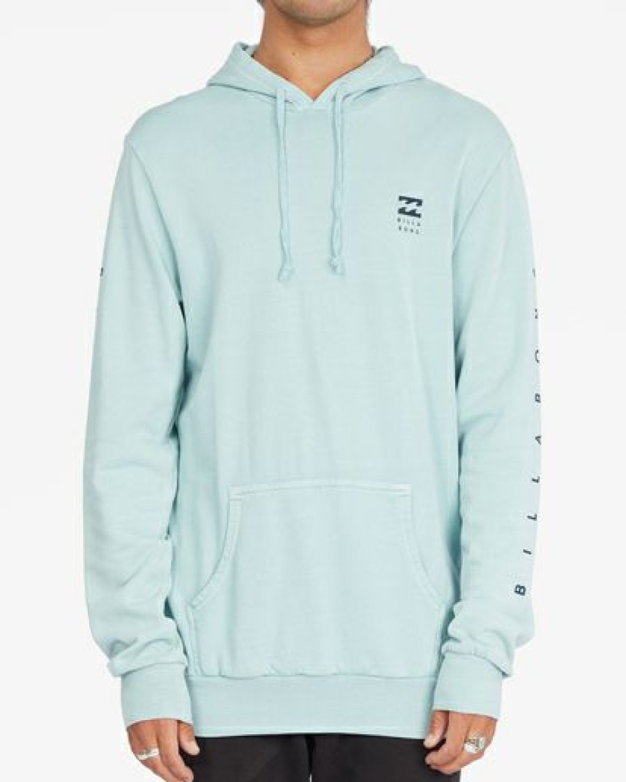 Hoodies & Fleece * | Billabong Unity Wave Washed Pullover Hoodie Seafoam Seafoam (Sfm)