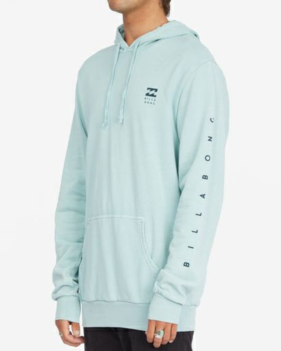 Hoodies & Fleece * | Billabong Unity Wave Washed Pullover Hoodie Seafoam Seafoam (Sfm)