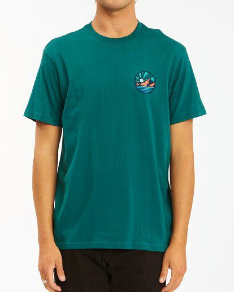 Tees * | Billabong A/Div Rockies Short Sleeve T-Shirt Deep Sea Deep Sea (Dps)