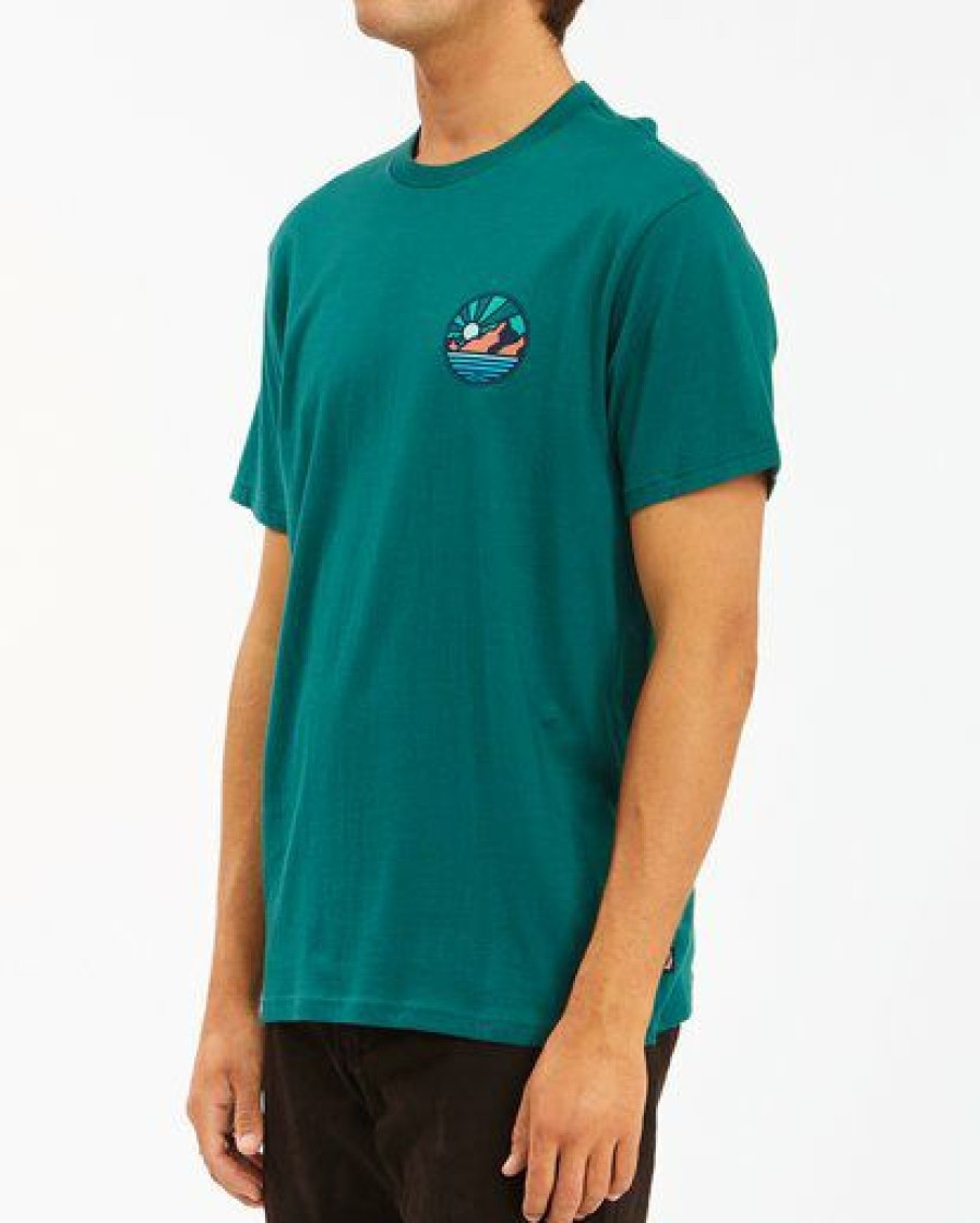 Tees * | Billabong A/Div Rockies Short Sleeve T-Shirt Deep Sea Deep Sea (Dps)