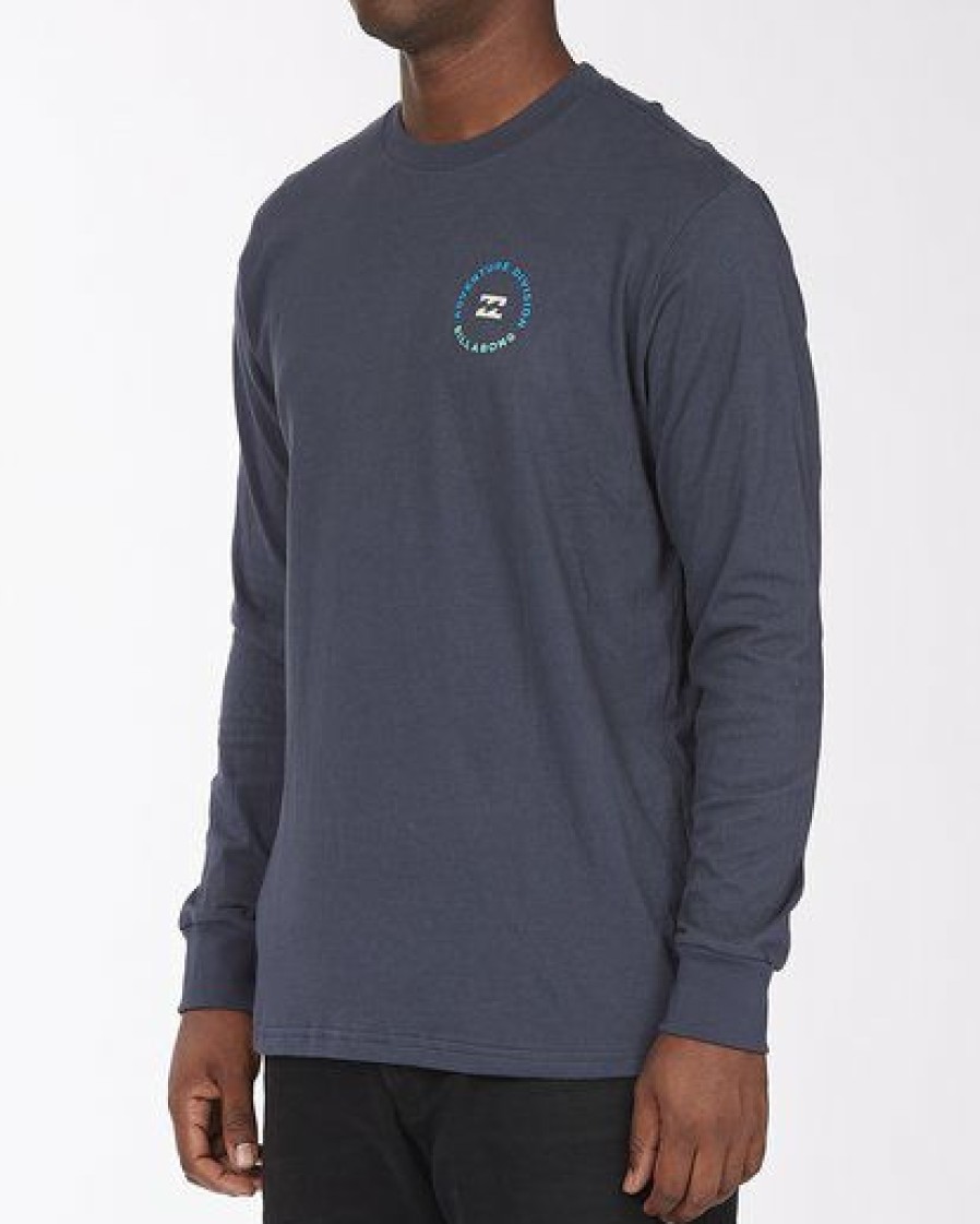 Tees * | Billabong A/Div View Long Sleeve T-Shirt Navy Navy (Nvy)