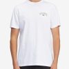 Tees * | Billabong Theme Arch Short Sleeve T-Shirt White