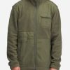 Fleece * | Billabong A/Div Boundary Trail Zip-Up Offcut Jacket Dark Olive Dark Olive (Dko)