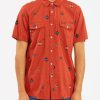 Billabong X Wrangler * | Billabong Wrangler Distant Land Short Sleeve Shirt Crimson Crimson (Cri)