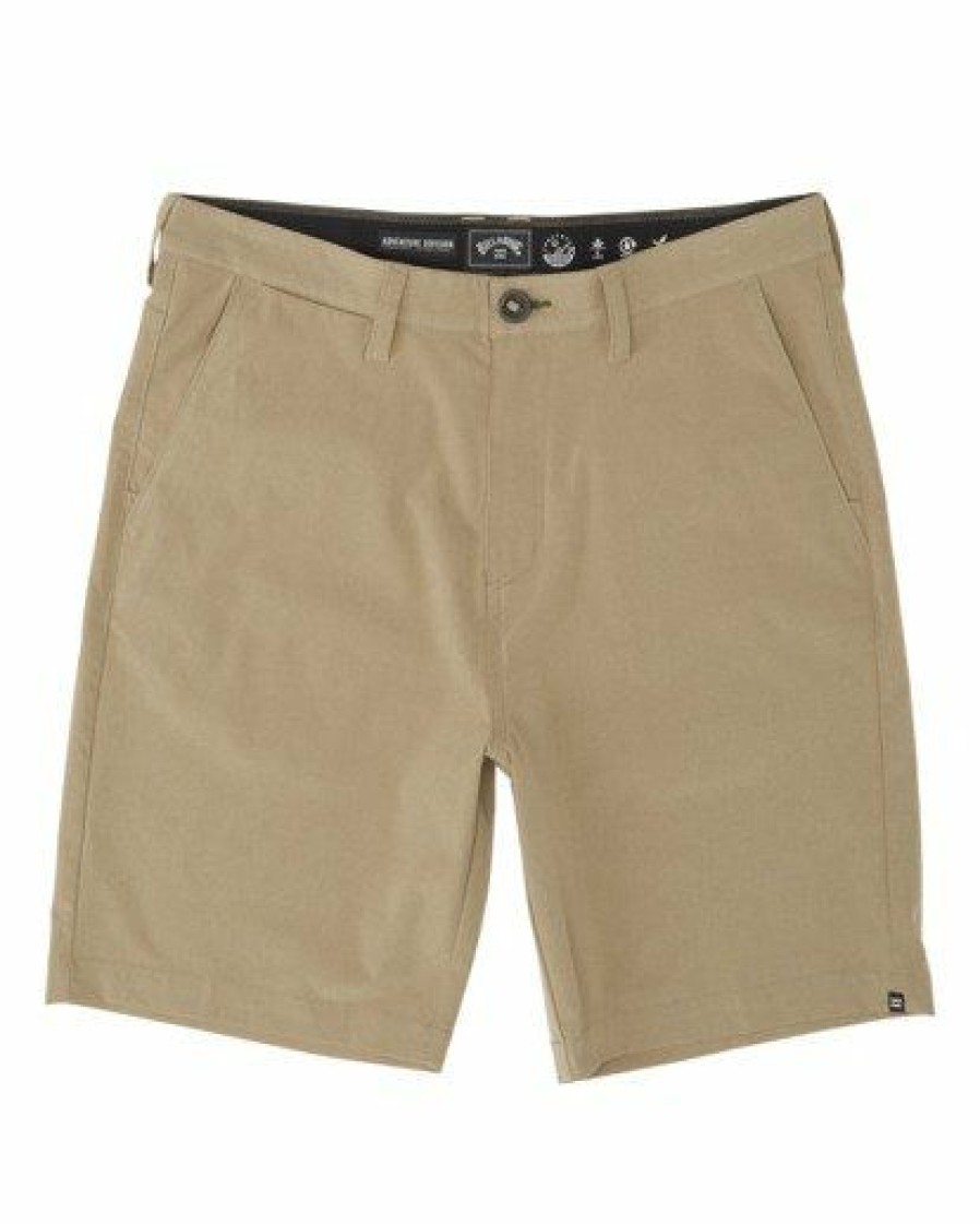 Shorts * | Billabong A/Div Surftrek Heather Short 20 Khaki Heather