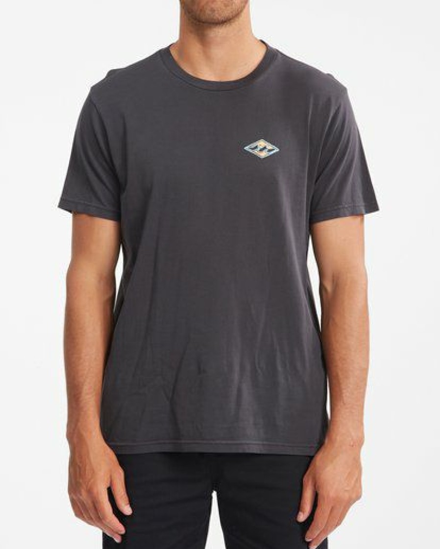 Tees * | Billabong Diamond Wave Washed Short Sleeve T-Shirt Washed Black