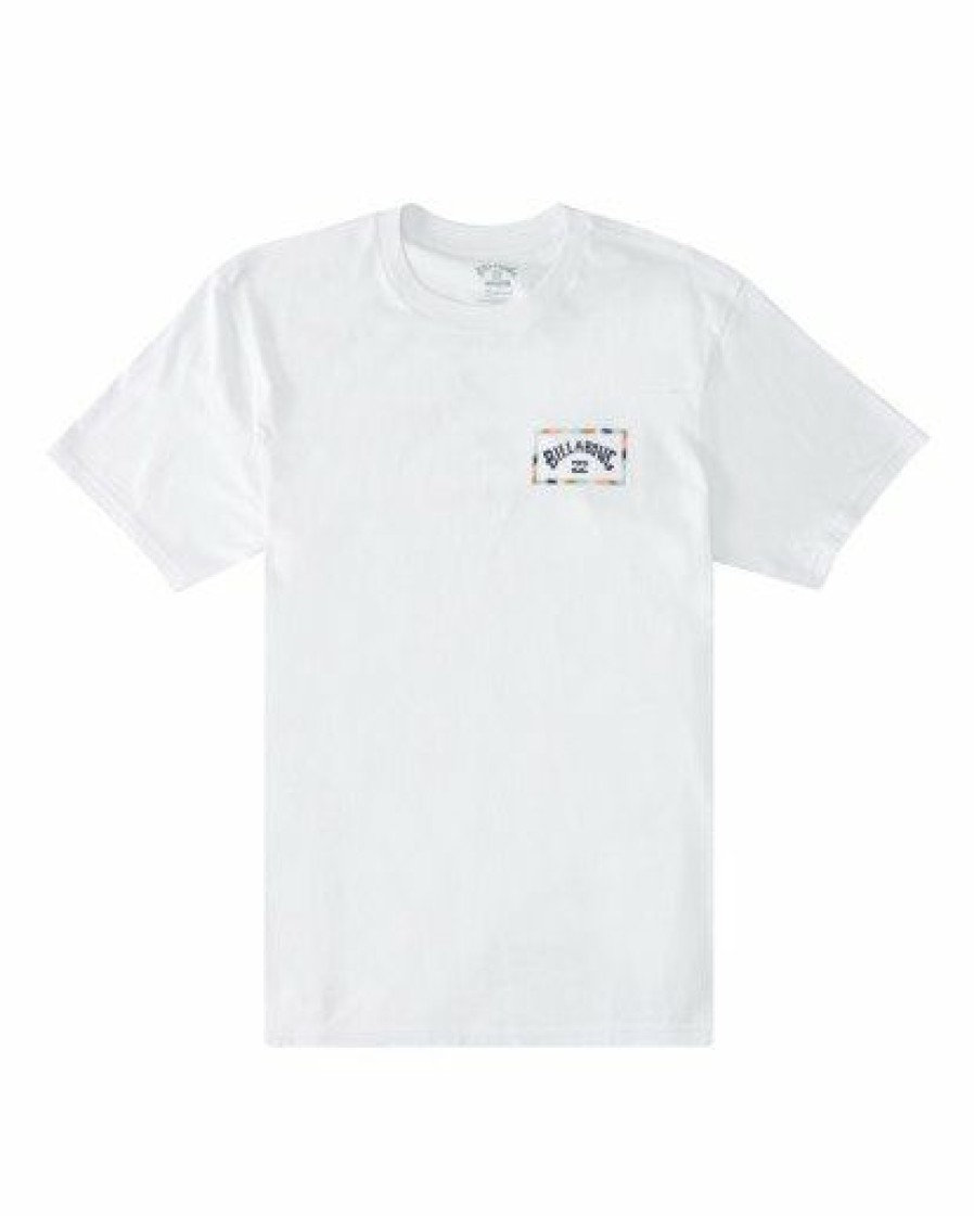 Clothing * | Billabong A/Div Arch Organic Short Sleeve T-Shirt White White (Wht)