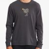 Tees * | Billabong La Palma Wave Washed Long Sleeve T-Shirt Washed Black