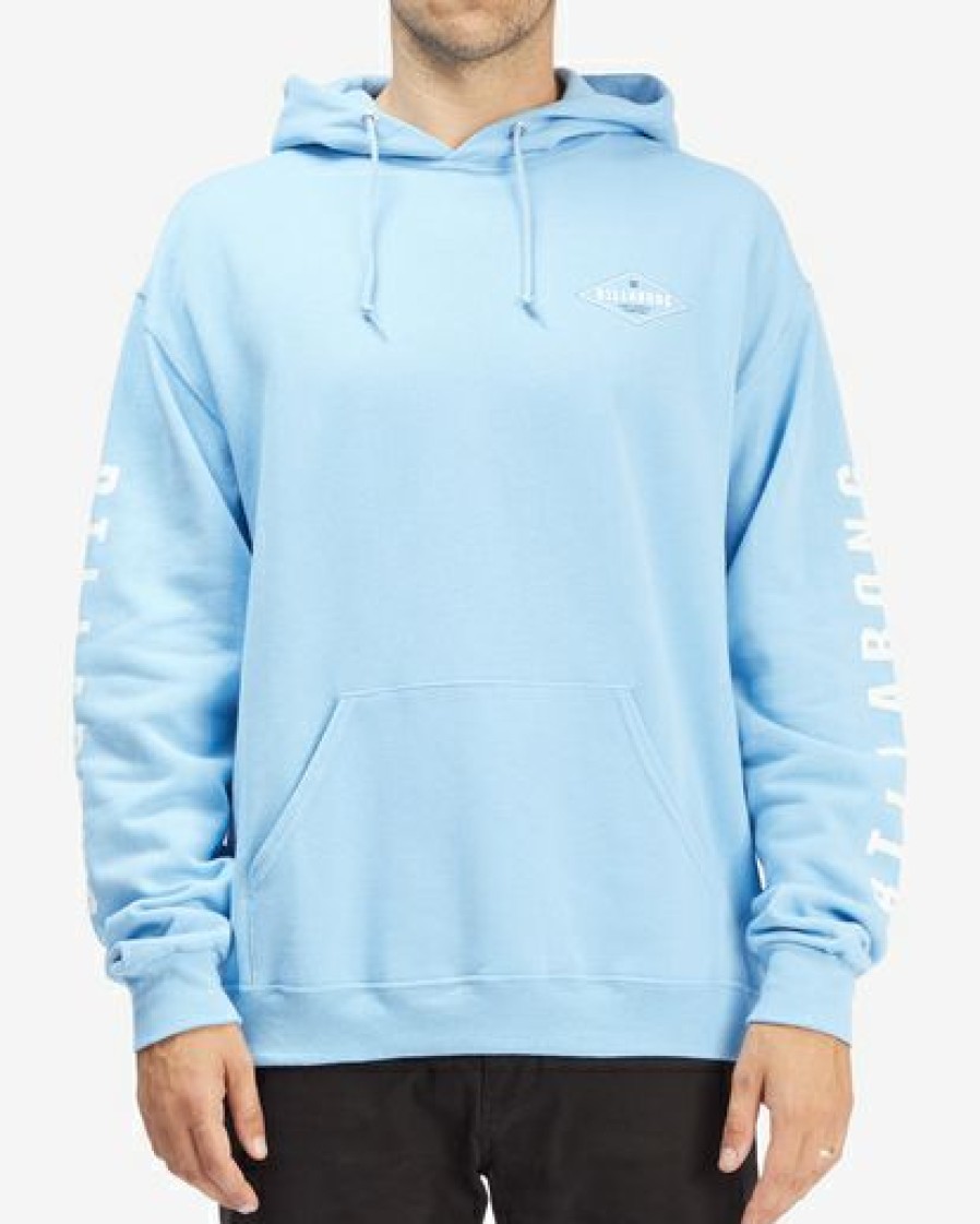 Hoodies & Fleece * | Billabong Diamond Pullover Hoodie Light Blue Light Blue (Lbl)