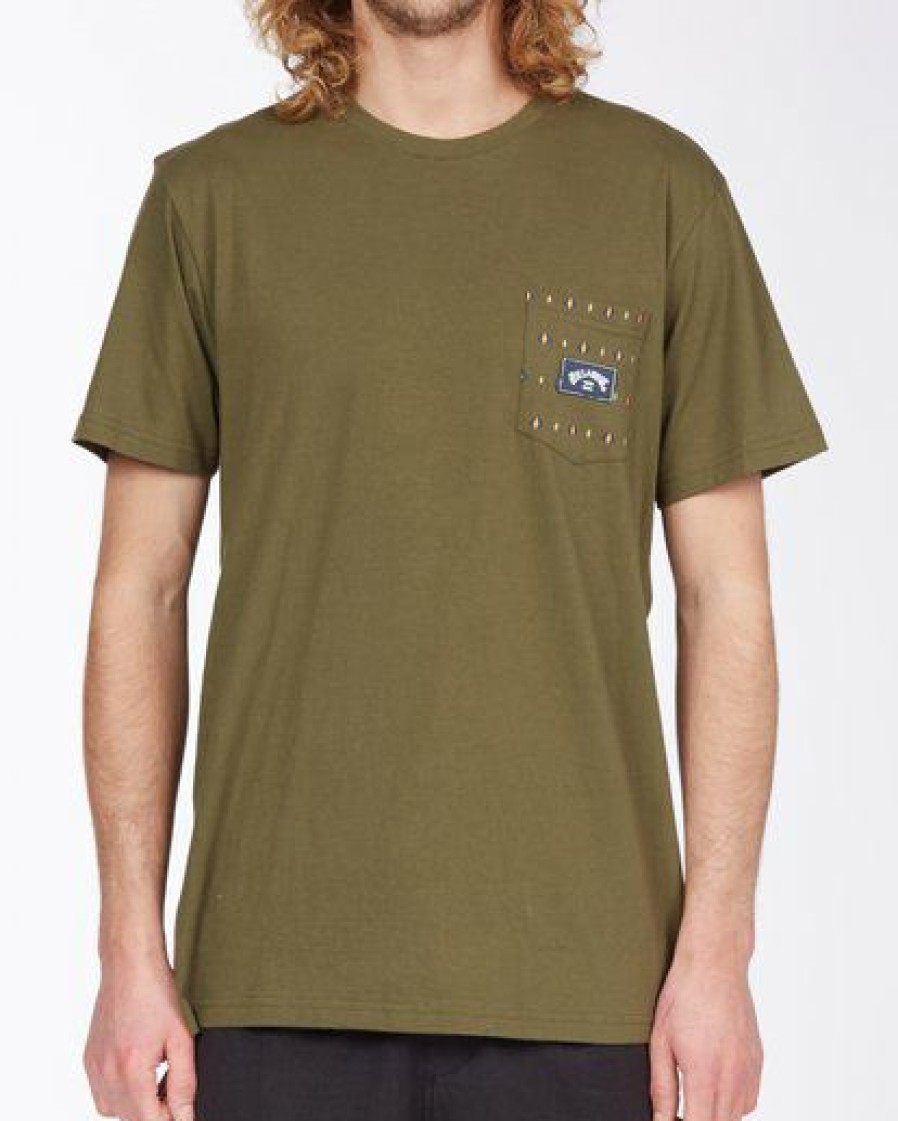 Tees * | Billabong Team Pocket Mini T-Shirt Military