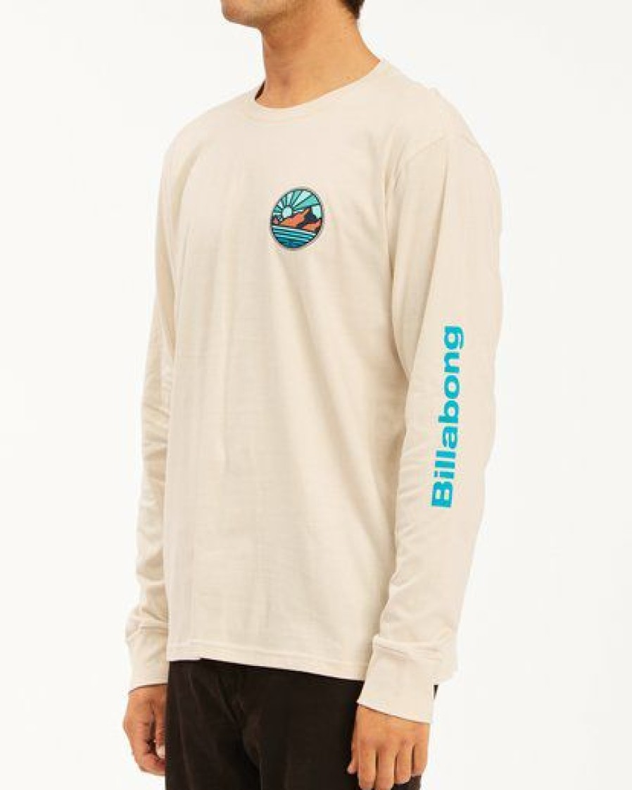 Tees * | Billabong A/Div Rockies Long Sleeve T-Shirt Moon Moon (M24)