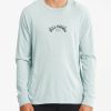 Tees * | Billabong Bong Wave Washed Long Sleeve T-Shirt Seamist