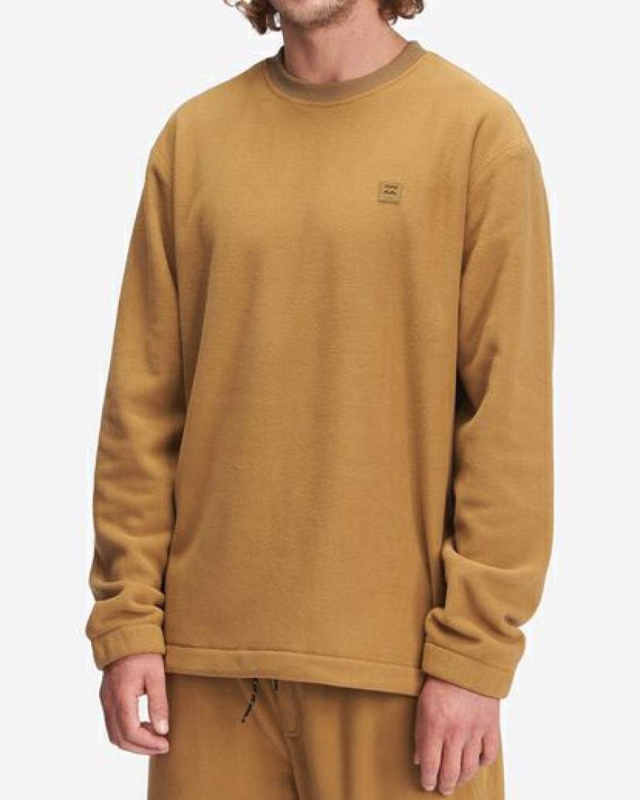 Fleece * | Billabong A/Div Furnace Crewneck Pullover Clay Clay (Cly)