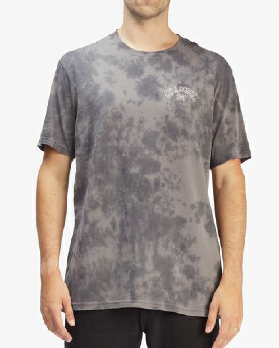 Clothing * | Billabong Arch Tie-Dye Short Sleeve T-Shirt Black Black (Blk)