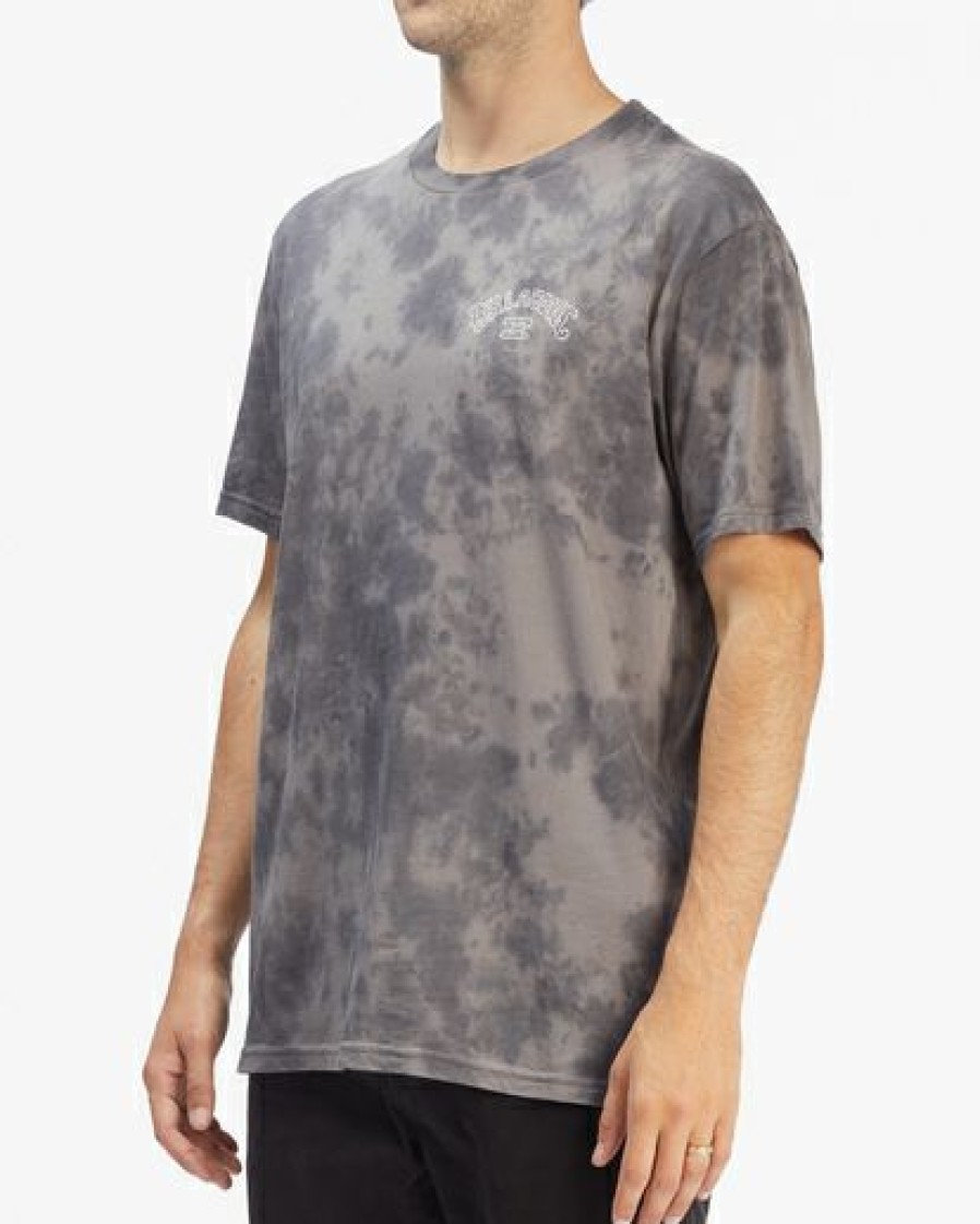 Clothing * | Billabong Arch Tie-Dye Short Sleeve T-Shirt Black Black (Blk)