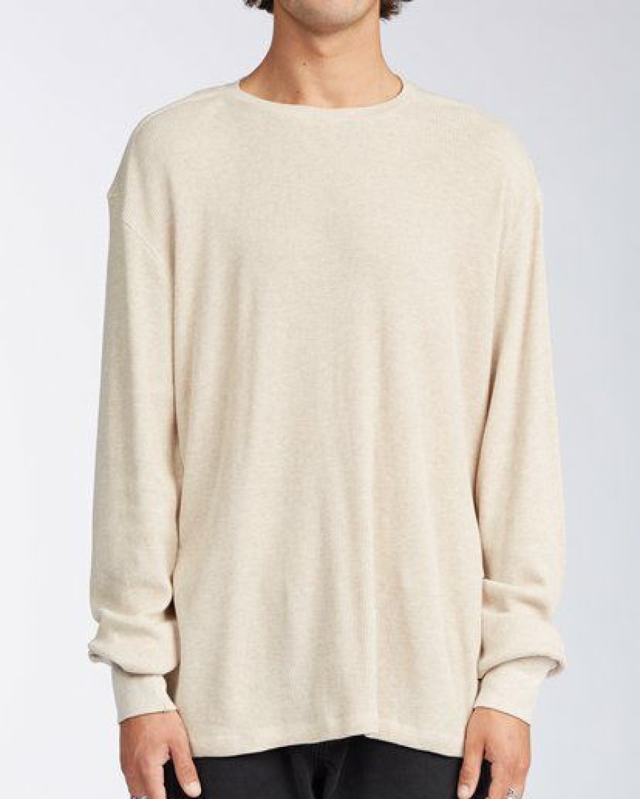 Shirts * | Billabong Essential Long Sleeve Thermal Sand Heather