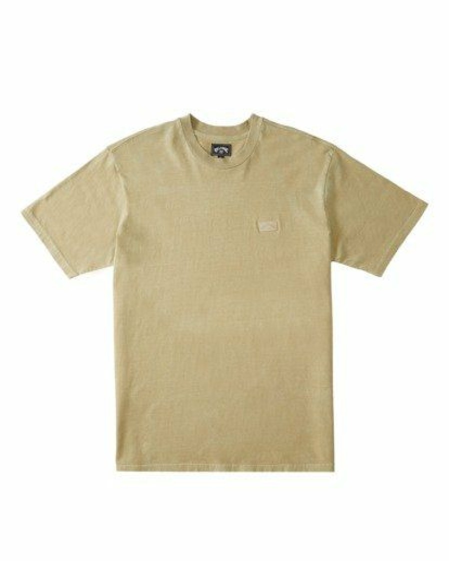 Clothing * | Billabong Mesa Wave Washed Organic Short Sleeve T-Shirt Straw