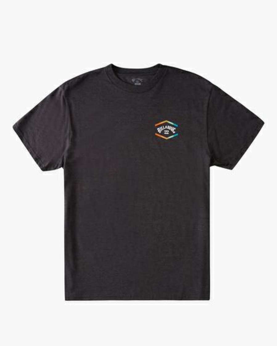 Tees * | Billabong Entry Arch Short Sleeve T-Shirt Black Heather