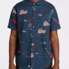 Shirts * | Billabong Sundays July Short Sleeve Shirt Navy