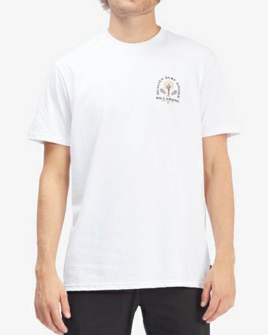 Tees * | Billabong Quality Goods Short Sleeve T-Shirt White White (Wht)