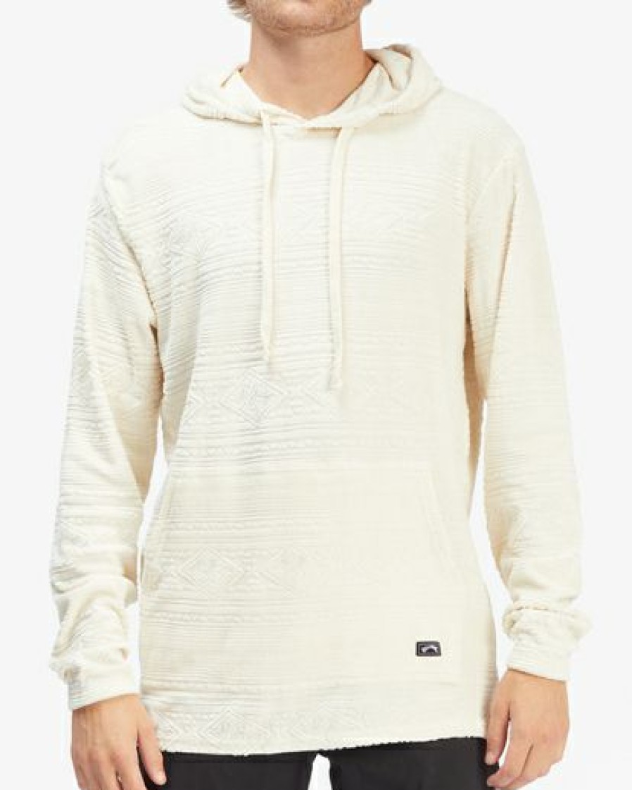 Hoodies & Fleece * | Billabong Flecker Jacquard Pullover Hoodie Natural Natural (Nat)