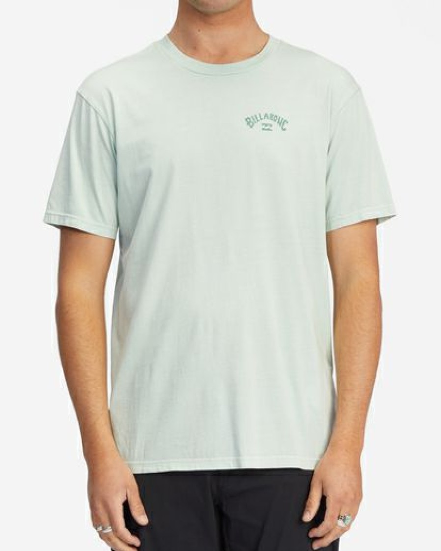 Clothing * | Billabong Arch Wave Washed Short Sleeve T-Shirt Seaglass