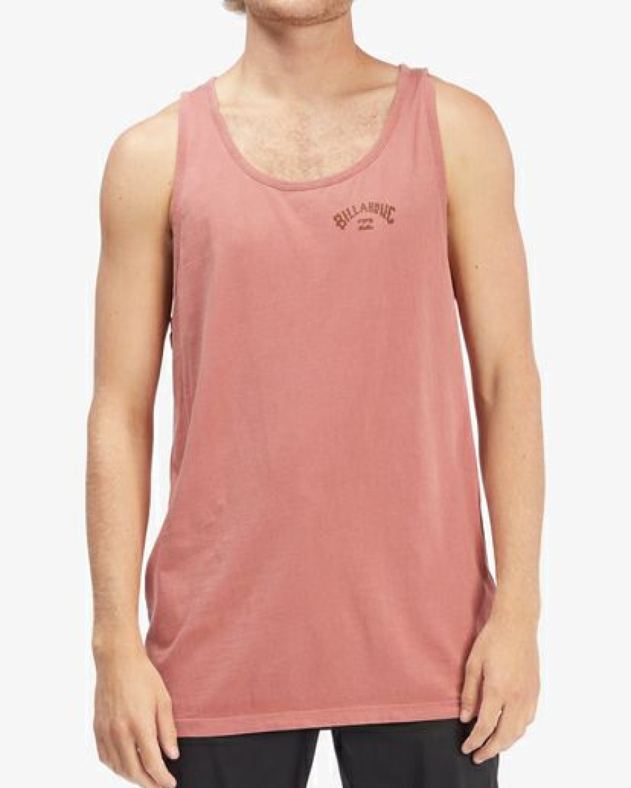 Clothing * | Billabong Arch Wave Washed Tank Top Mellow Yellow