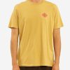 Billabong X Wrangler * | Billabong Wrangler Eclipse Short Sleeve T-Shirt Mustard Mustard (Mus)